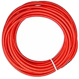 10 feet 18/3 Vintage Red Round Rayon Cloth Covered