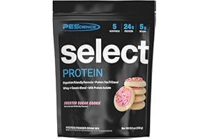 PEScience Select Protein Powder – Frosted Sugar Cookie, 5 Servings, Whey & Casein Blend for Muscle Growth & Recovery, Low Car
