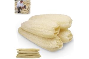 4 PC Natural Organic Loofah Sponges Large Exfoliating Shower Bath Loofah Luffa Loofa Body Scrubbers Sponges for SPA Beauty Ba