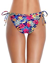 Holipick Flower Bikini Bottoms for Women String