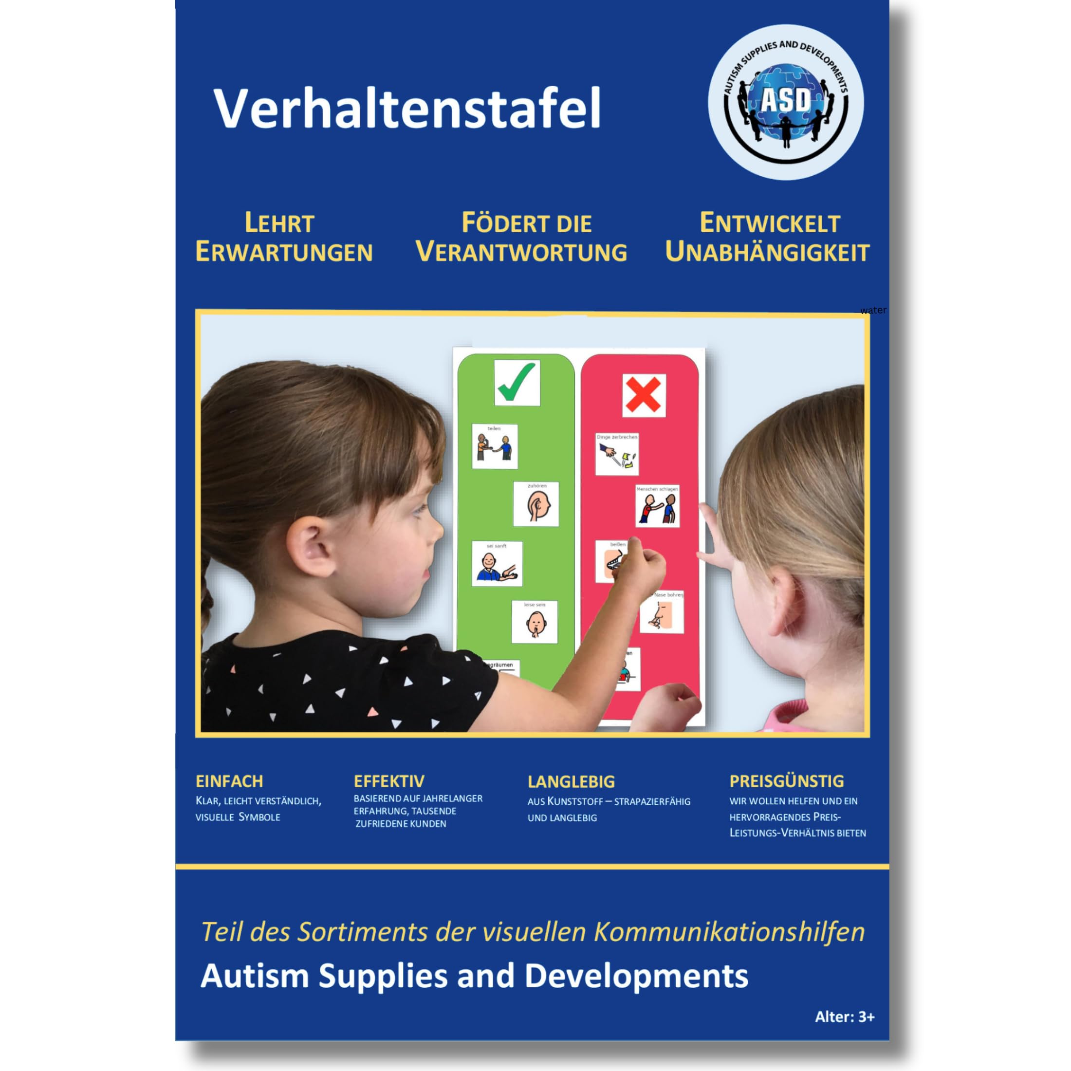 Plastic Visual Behaviour Display Chart (German)