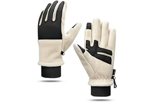 OnWander Winter Warm Gloves for Women - Daily Life Snow Windproof Soft Fleece Lining - Touchscreen Thermal Gloves for Men