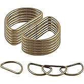 DSUWAZU 100 Pack Metal D Ring, 1in Heavy Stainless-Steel D Rings, Dee Rings Metal Buckle