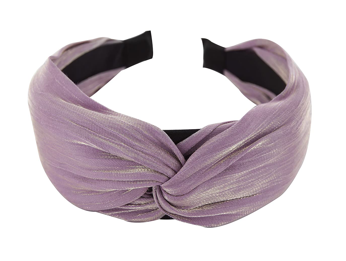axy HRD2 Headband with Refined Knot and Light Shine - Beautiful Headband Hair Accessories (Light Purple)