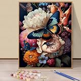 YALKIN Paint by Numbers Kit Butterfly 16x20in Canvas DIY Color Oil Acrylic view 9