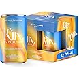 Kin Euphorics Actual Sunshine Non-Alcoholic Functional Beverage | Rise and Glow from Within | Immunity + Beauty Booster | Adaptogens, Nootropics, Collagen, Vitamins C & D, Zinc, Turmeric & Saffron | 8 FL Oz, 12PK