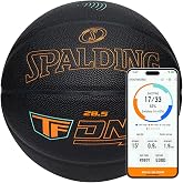 Spalding TF DNA Smart Basketball with Training App &amp; 1-Year Subscription, Indoor/Outdoor Basketball, Tracks Shooting Performance &amp; Training Metrics
