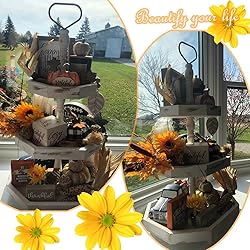 3 Tiered Serving Tray Wooden Farmhouse Decorative