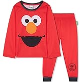 Get Trend Elmo Cookie Monster 2 Pc Pajama Set Boys Girls Toddlers, Sesame Street T Shirt PJ Pants Lounge Set Gifts for Kids