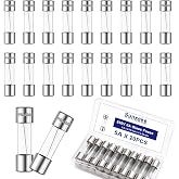 Sunxeke 20PCS F5AL250V 5 x 20mm Fast Blow Glass Fuses 5A 5Amp 250V Glass Fuse,0.2 x 0.78 Inch