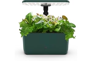 AeroGarden Harvest Lite, Indoor Garden Hydroponic System with LED Grow Light, Holds up to 6 AeroGarden Pods, Green