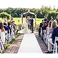 dofopo Extra Thick White Carpet Runner for Party, 33 Feet White Aisle Runner for Wedding Ceremony, Non-Slip Aisle Indoor Outdoor Wedding Decorations