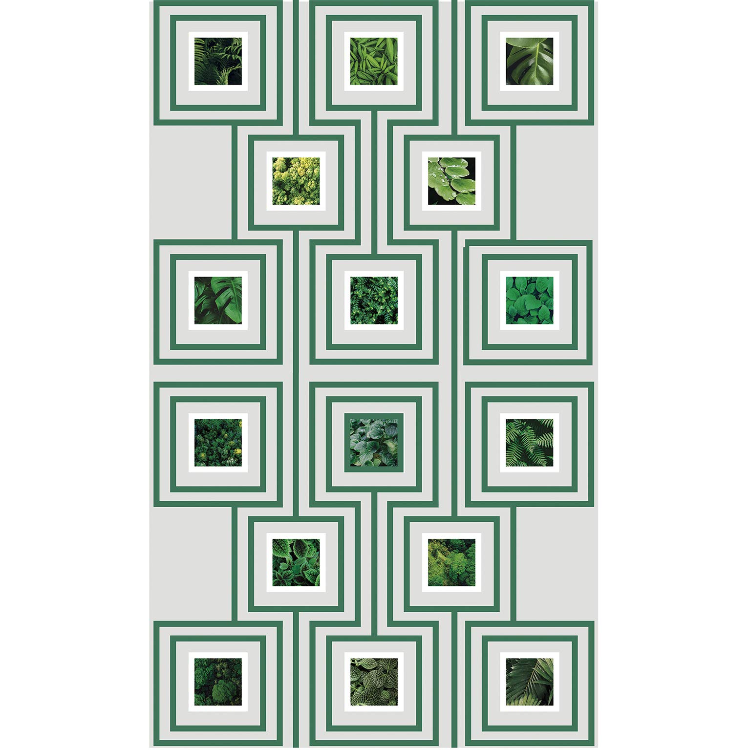 Non-Woven Panoramic Photo Wallpaper Natural Foliage Design 250 cm x 150 cm