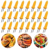 BigOtters 24PCS Corn Holders, Large Size Stainless Steel Corn Holder with Storag