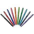 Uni-ball Signo RT1 Retractable Gel Ink Pen, Micro Point 0.38mm, Rubber Grip, UMN-155-38, 10 Color Value Set