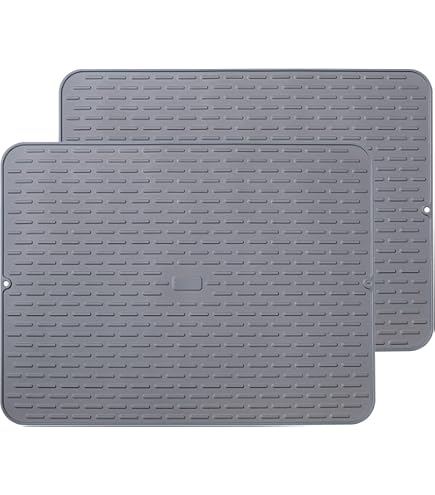 Tapis De Séchage En Silicone,Tapis D'évier Imperméable Résistant À La