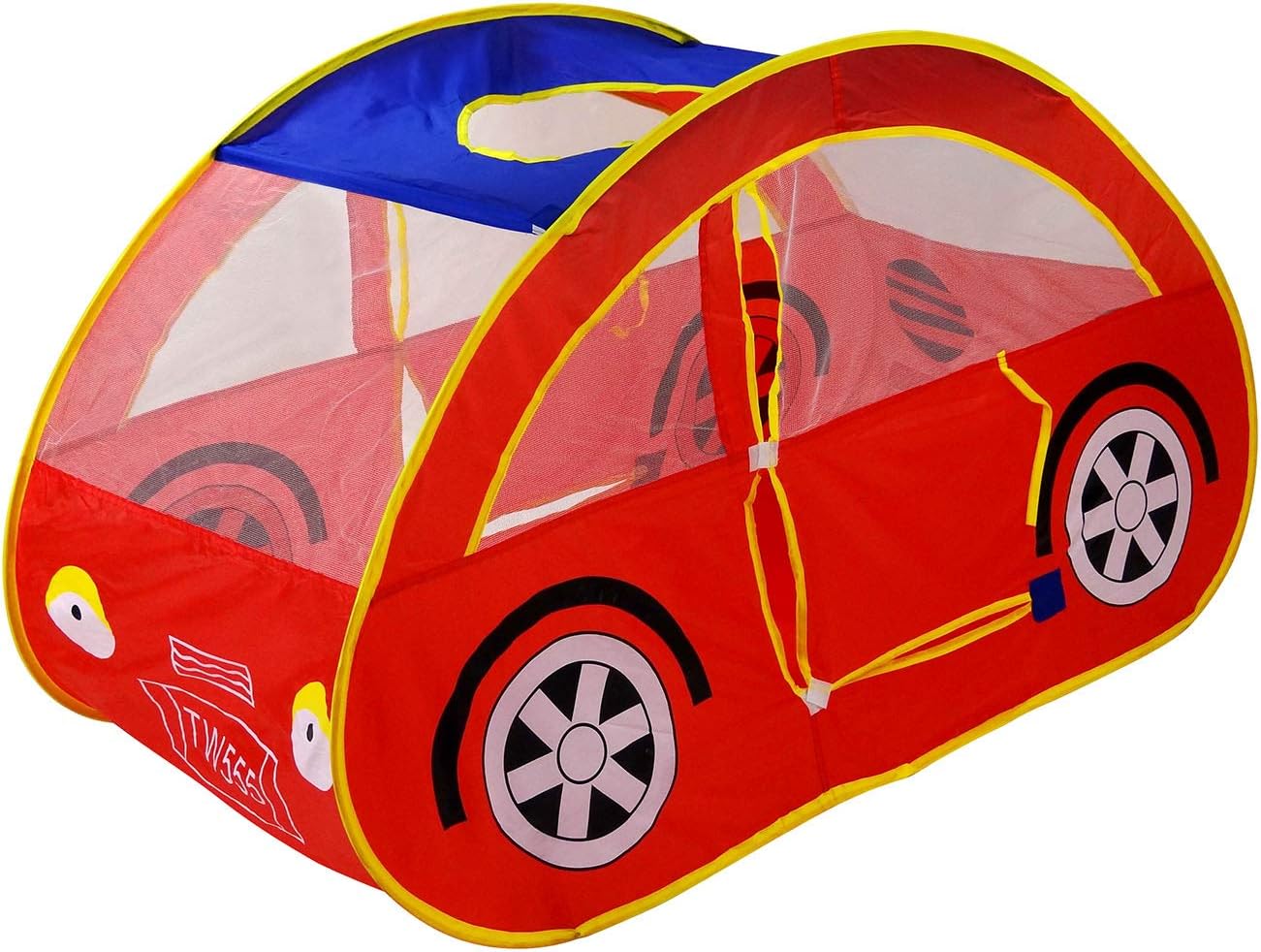 GigaTent Sports Car Play Pop-Up Tent - Portable Pretend Race Vehicle Kiddie Playhouse - Innovative Adventure Fun Toy for Kids Children All Ages