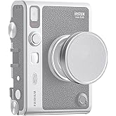 MUZIRI KINOKOO Lens Cap for Fuji Instax Mini EVO Instant Camera, Aluminum Alloy Dustproof Lens Cover for Instax Mini EVO with