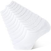 CLOSEMATE No Show Socks for Men & Women Breathable Non Slip Low Cut Invisible Cotton Casual Ankle Socks Durable 6 Pairs