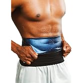 huiming Waist Trimmer for Men Sauna Belt, Neoprene-Free Waist Cincher, Sauna Slimming Belt Sauna Sweat Workout Shaper