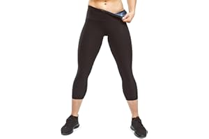 Sweat Shaper Women's Sauna Leggings Compression High Waist Yoga Pants Thermo Sweat Capris