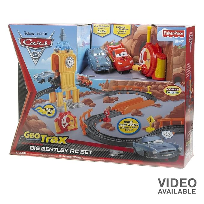 Disney Pixar Cars 2 Geotrax Escape From Big Bentley RC Set Amazon.co