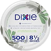 Dixie 8.5 Inch Medium-Weight Paper Plates By GP PRO, Pathways Design, 500 Count (125 Disposable Plates Per Pack, 4 Packs Per Case), UX9WS