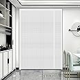 Reversible Left or Right Side Opening Insulated Door Curtain, Keep Cold Out Thermal Magnetic Door Screen Cover Auto Closer for Kitchen, Bedroom, Air Conditioner Room, Fits Doors up to 60" x 80", White