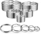 YHYZ Split Key Ring Circle Assorted 5 Sizes Metal Round Keyring Durable view 1