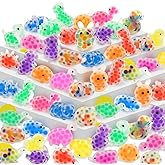 Mini Fidget Animal Squishy: 55pcs Small Squishies Prizes, Party Favor Stress Balls Bulk, Dinosaur Sensory Squeeze Ball, Classroom Student Gifts, Christmas Stocking Stuffers