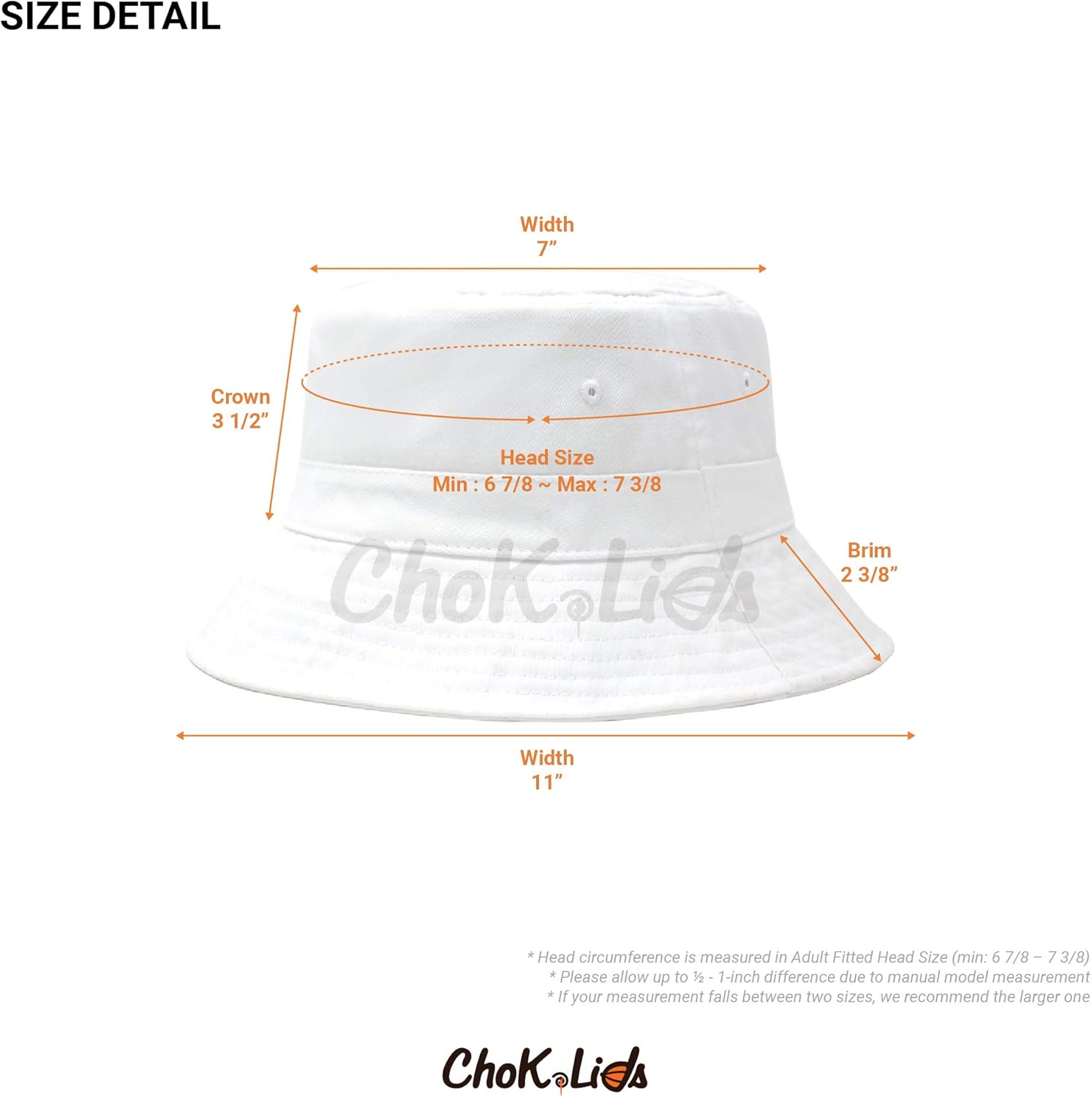 CHOK.LIDS Cotton Bucket Hats Unisex Wide Brim Outdoor Summer Cap Hiking Beach Sports (Black) at  Men’s Clothing store