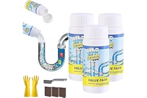 Generic Wild Sink and Drain Cleaner, 3Pcs, Unscented, Drain Cleaner, Solid, Dissolves Clogs, Deodorizes and Freshens