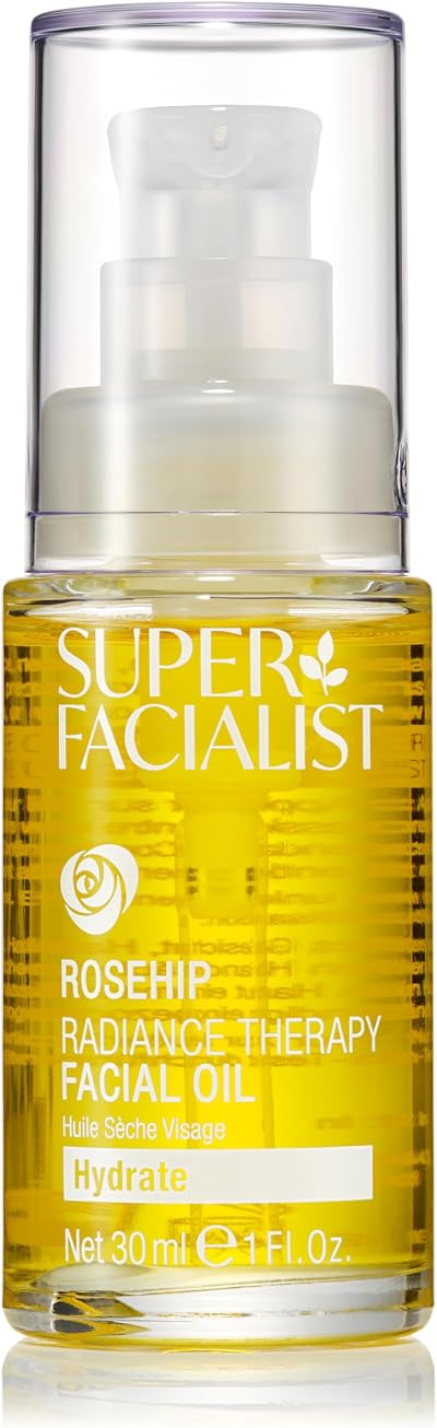 Super Facialist Rose Brighten & Refine Face Oil 30ml Vegan Friendly