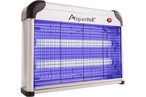 Aspectek 20W Electric Indoor Bug Zapper, Mosquito, Moth, Wasp, Insect Killer, Fly Zapper, Bug Lamp Light for Home, Restaurant, Office Use with Protection Mesh Film. Efficient & Effective