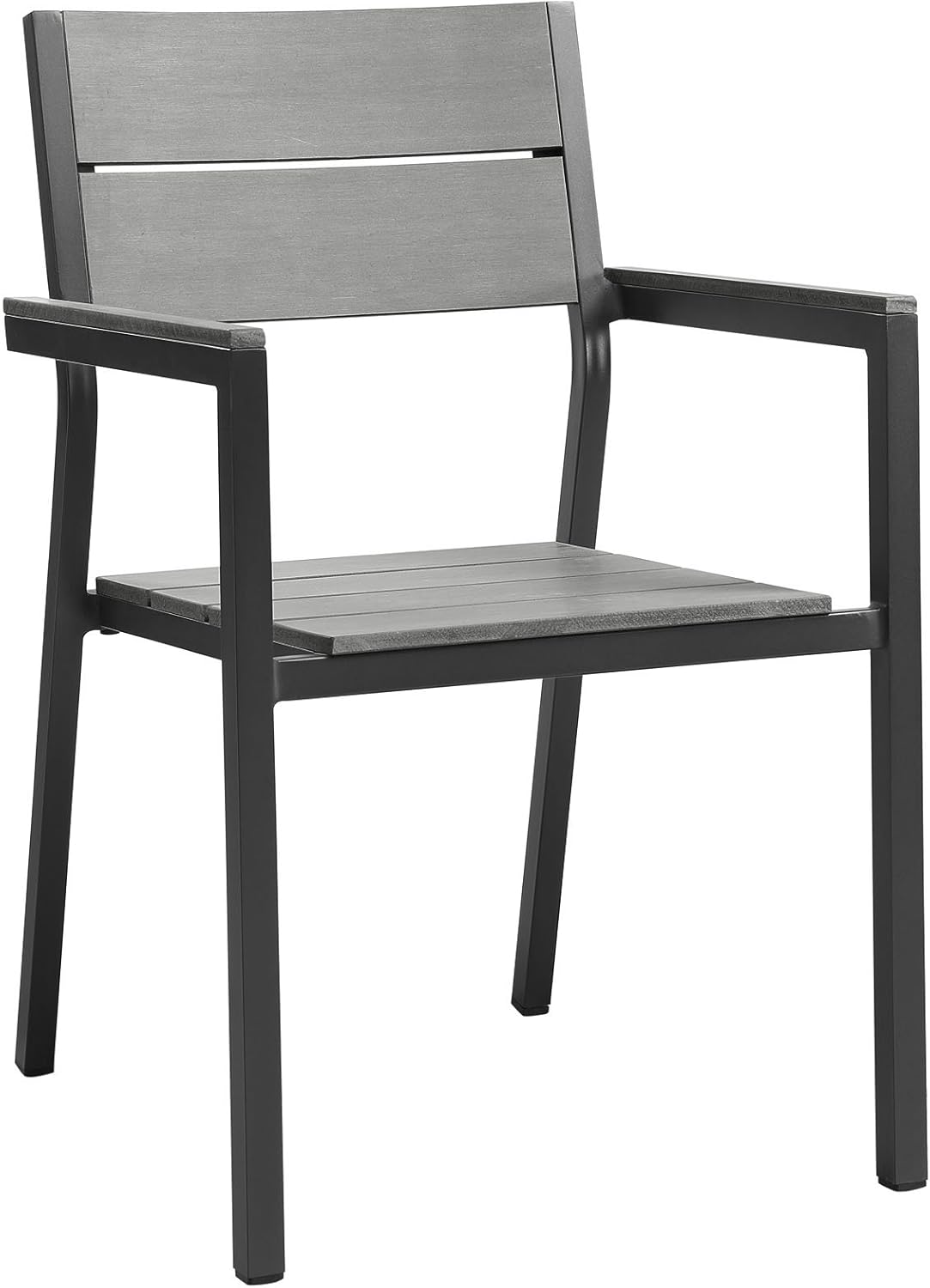 cosco outdoor living paloma steel patio dining chairs light gray sling on Amazon Com Modway Maine 7 Piece Aluminum Dining Table And Chair Outdoor Patio Set In Brown Gray Garden Outdoor