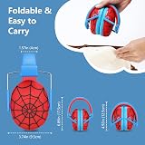 ProCase Kids Noise Cancelling Headphones Red Blue NRR 24dB Adjustable view 4