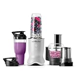 nutribullet Ultra Plus+ 3-1 Compact Kitchen System, 1200W Kitchen System with Blender, Food Processor, and Coffee and Spice Grinder, 32oz and 24oz Blending Cups, 2-Cup Food Processor, Pearl White