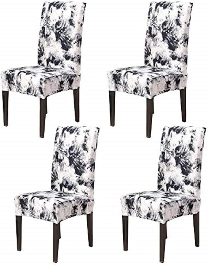 MIFXIN Dining Chair Cover Set 4 Pack Stretch Spandex Fabric