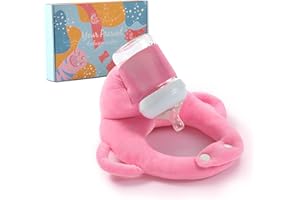 Miocololy Baby Bottle Holder,Support Pad with Bottle Drying Rack Function (Pink)