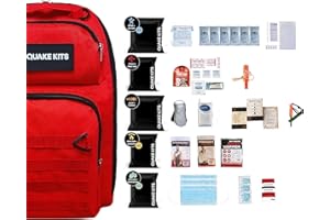 GUARDIAN SURVIVAL GEAR 1-4 Person, 72hr Prepared Survival Kit for Disaster Preparedness - Emergency Go Bag with Food and Water, First Aid, and Preparedness Tools. Emergency Kit for Earthquakes and Other Disasters.