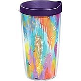 Tervis EttaVee - Brush Strokes Made in USA Double Walled Insulated Tumbler Travel Cup Keeps Drinks Cold & Hot, 16oz, Classic