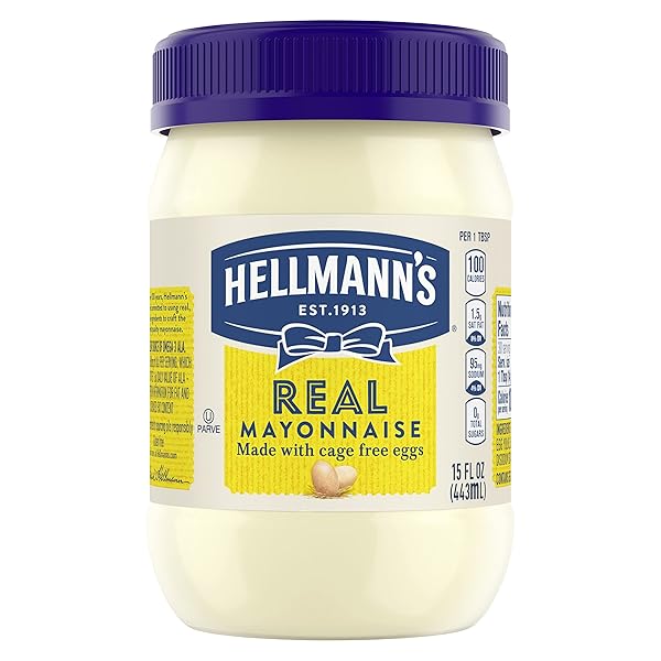 HELLMANN’S REAL MAYONNAISE REAL MAYO FOR A CREAMY...