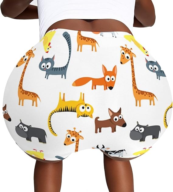 Amazon ショートパンツ レディース 短パン ショーツ かわいい 動物柄 アニマル柄 ジムウエア ランニングパンツ 運動ホットパンツ ヨガウェア 日常カジュアル 通勤 ボトムス ランニングウエア 吸汗速乾 ハーフパンツ 履きやすい ショート ハーフパンツ 通販