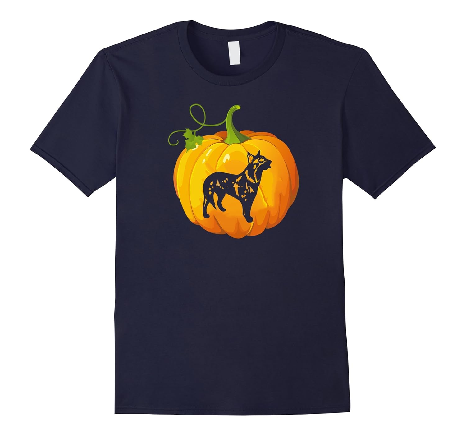 Happy Dog Halloween Australian Cattle Dog T-Shirt-ANZ