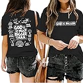 Christian Tshirts for Women Faith T Shirts Jesus God Shirts Religious Gifts Tee Funny Inspirational Graphic Tees Tops