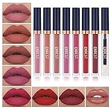 QiBest 7Pcs Matte Liquid Lipstick + 1Pcs Lip