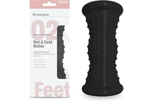 PINK SKY Brookstone Foot Massager Roller for Plantar Fasciitis Relief, Portable Deep Tissue Foot Roller Massage Tool, Relieves Arch and Heel Pain, Hot & Cold Massage, Pressure Point Reflexology Tools