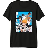 Bleach Characters with Blue Lines and Logo Anime Premium Tri-blend T-Shirt