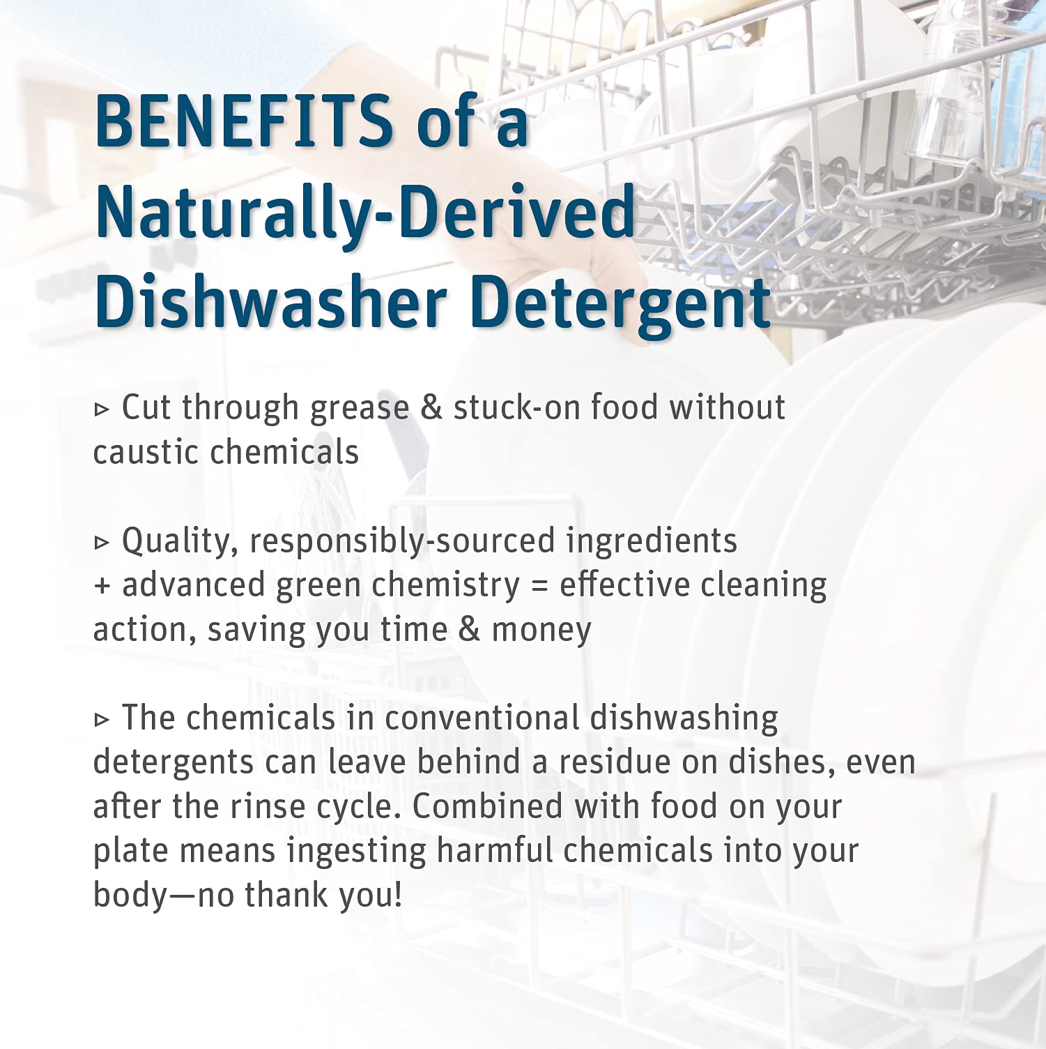 Grab Green Automatic Dishwashing Detergent Powder 3.17 lbs, 80 Loads, Fragrance Free, Plant and Mineral Based, Superior Cleaning, Powerful Grease Removal, Brilliant Shine