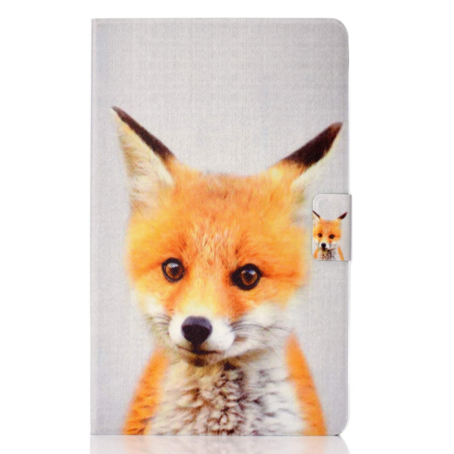 Lspcase Case for Samsung Tab A 10.5 Inch PU Leather Flip Stand Tablet Case Cover with Auto Sleep/Wake for Samsung Galaxy Tab A 10.5 Inch SM-T590 SM-T595 Fox